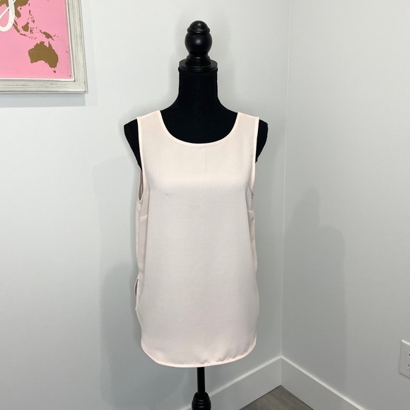 Forever21 Light Blush Sleeveless Blouse - Picture 1 of 4